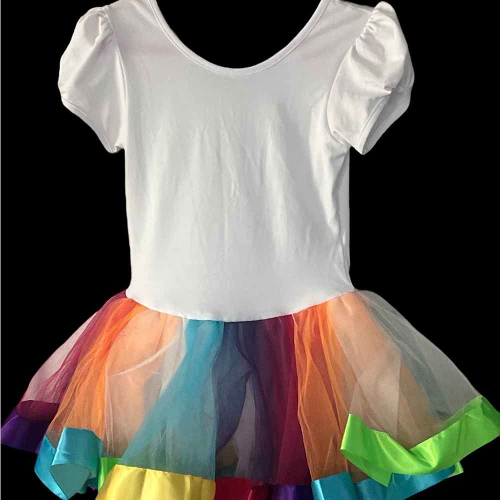 Wenchoice Colorful Rainbow Kids Dress Size L - Picture 2 of 6